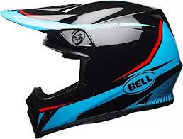 BELL MX-9 MIPS - BLACK/CYAN/RED TORCH