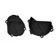 Polisport guard kit for Yamaha YZ125 2008 motorcycle protection, includes plastic guards mounted on bike frame.