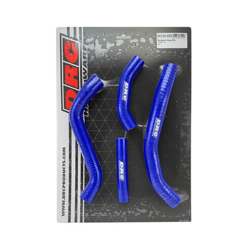 Blue radiator hose kit for Yamaha YZ2502 from DRC, featuring durable hoses with RBS-YAMAHA branding for motorcycle cooling system.