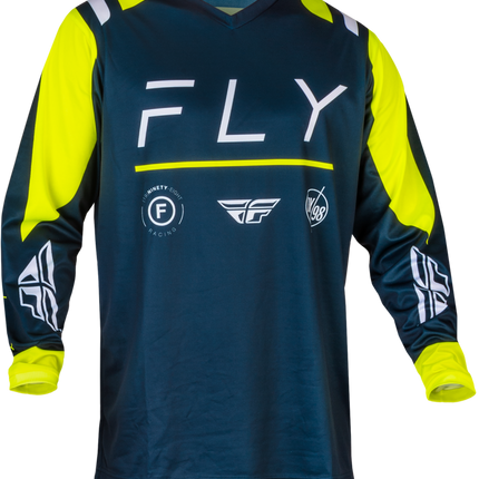 F16 MX Jersey - Navy / Hi-Vis / White