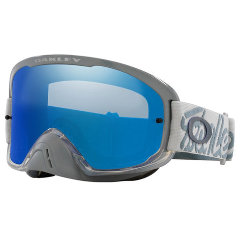 Oakley O FRAME 2.0 Pro MX TLD Tactical MX goggles in black ice iridium with tinted lenses and durable frame for motocross riding