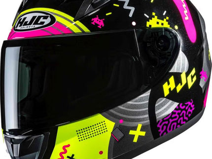 HJC Y10 Mika Youth Road Helmet in black and pink with adjustable straps and ventilation, designed for young cyclists.