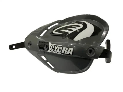 Cycra Probend Grey Enduro handlebar protection with reinforced plastic construction, designed for motocross and off-road bikes.