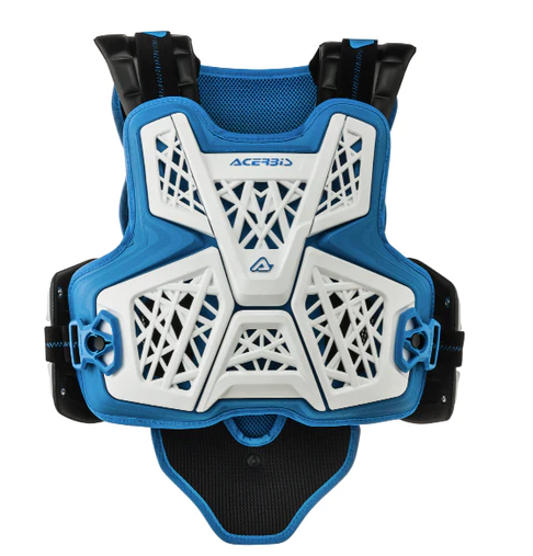 JUMP MX Chest Protector - White/Blue