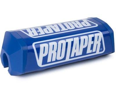 Blue PRO TAPER Square Pad Race handlebar grip for motocross or BMX bikes, featuring a textured surface and ergonomic design.