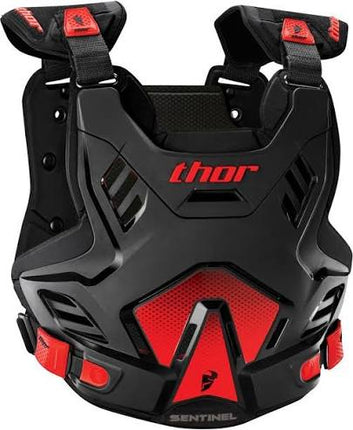 Thor SENTINEL GP YOUTH CHEST PROTECTOR BLACK/RED