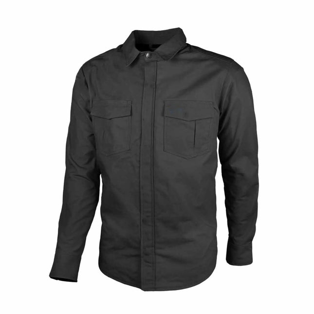 NEXO FLANNEL KEVLAR RIDING SHIRT BLK