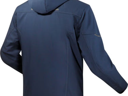 Blue LS2 Bolton Air waterproof motorcycle textile jacket for road riding, size 5XL, shown on a mannequin.