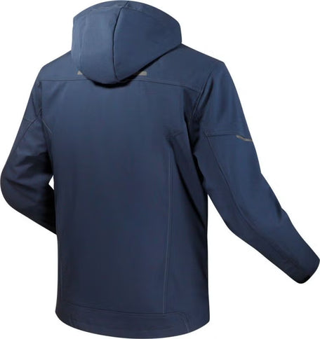 Blue LS2 Bolton Air waterproof motorcycle textile jacket for road riding, size 5XL, shown on a mannequin.