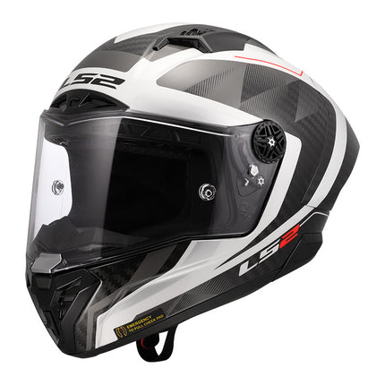 LS2 FF805 Thunder Carbon GP Aero Raute WHT/GRY