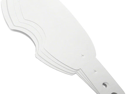Set of 25 Oakley AIRBRAKE tear-off strips for motocross goggles, designed to protect lenses during riding.