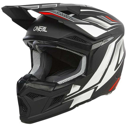 ONEAL 3SRS VERTICAL BLK/WHT/RD + GOGGLES