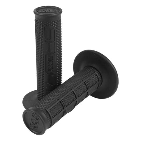 Pro Taper 1/2 Waffle Black motorcycle handlebar grip with textured rubber surface for improved grip and control.