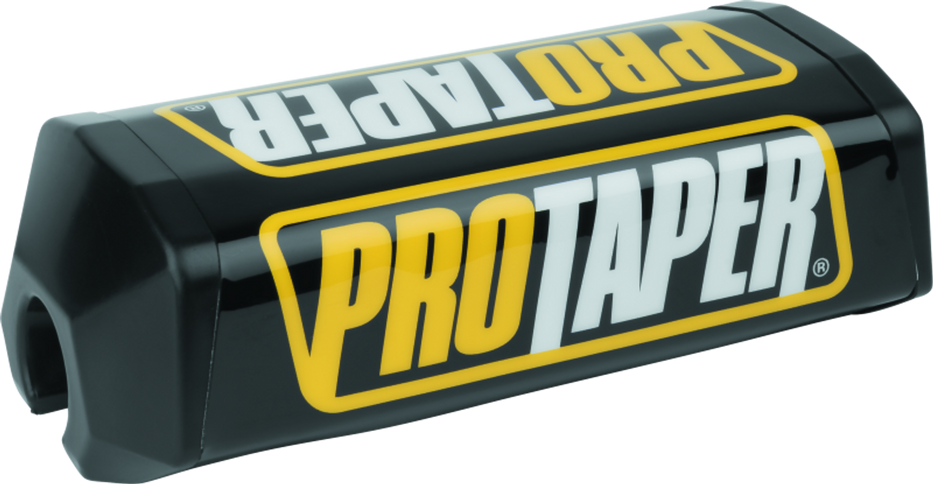 Black PRO TAPER Square Pad Race handlebar grip for motocross or BMX bikes, offering enhanced control and comfort.