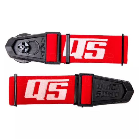 Quick Strap Goggles Mount in red, a versatile goggle accessory with quick-strap system for secure fit and easy adjustment.