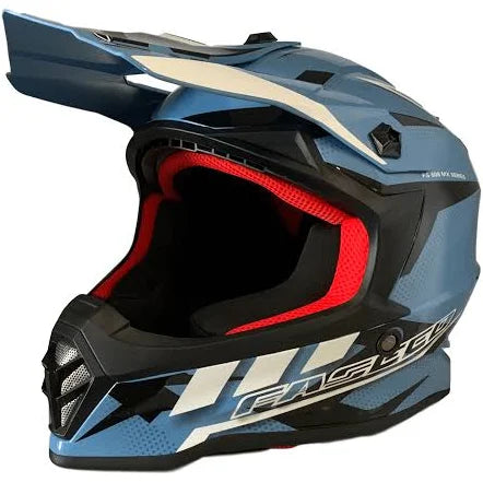 FASEED FS608 YOUTH HELMET - BLUE/METAL/BLACK