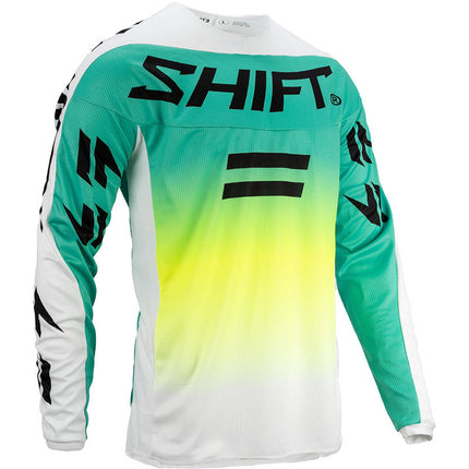 WHIT3 Label Fade Jersey - White / Green