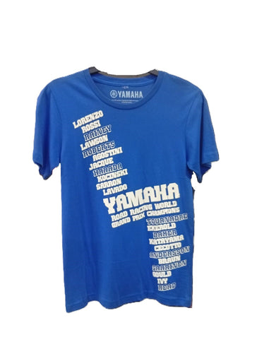 Yamaha MotoGP Grand Prix T-shirt featuring Yamaha logo and racing design on soft fabric for motorsport fans