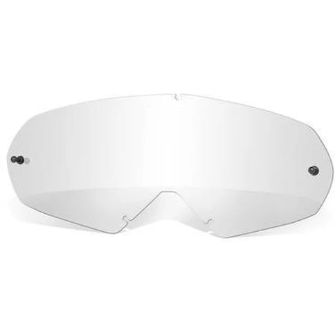 Clear lens goggle lenses by Oakley with a sleek design, suitable for protective eyewear and outdoor activities.