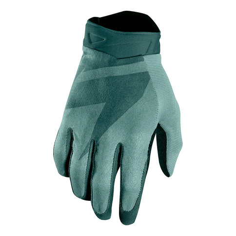 Shift 3LACK LABEL AIR MX gloves in teal, featuring durable motorcycle glove design with breathable material and secure fit.
