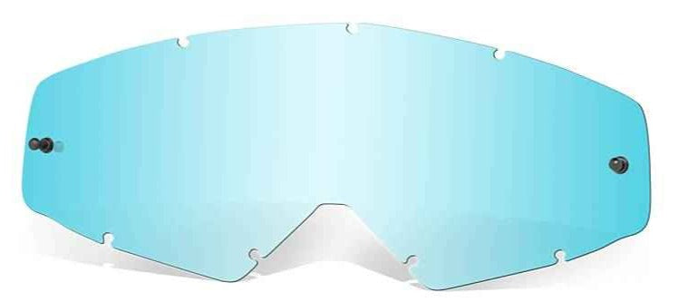 Oakley PROVEN MX Blue Lens goggle lens with blue tint and clear protective coating, designed for motocross goggles.
