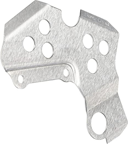 Yamaha RBS-GYTR aluminum cylinder guard for motorcycle protection, shown mounted on engine with metallic finish and mounting hardware