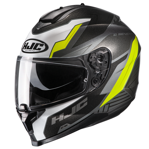 HJC C70 SILON MC3 road helmet with sleek design, adjustable visor, and ventilation system for cyclist safety and comfort.