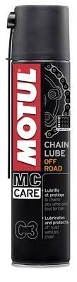 MOTUL Motul C3 Chain Lube Off-Road 400ml, aerosol can of chain lubricant for off-road motorcycle chains.