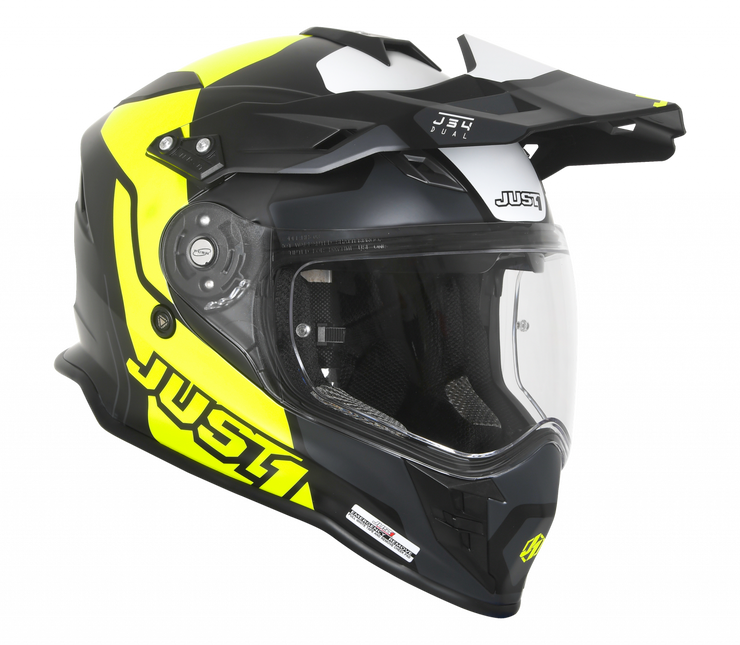 J34 Tour Helmet- Fluo Yellow / Black